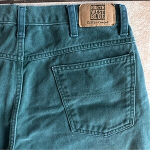 Vintage Northwest Blue Men's Deep Teal green Relaxed Jeans